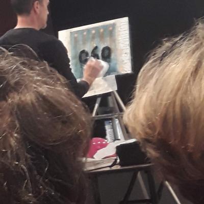 démonstration d'aquarelle