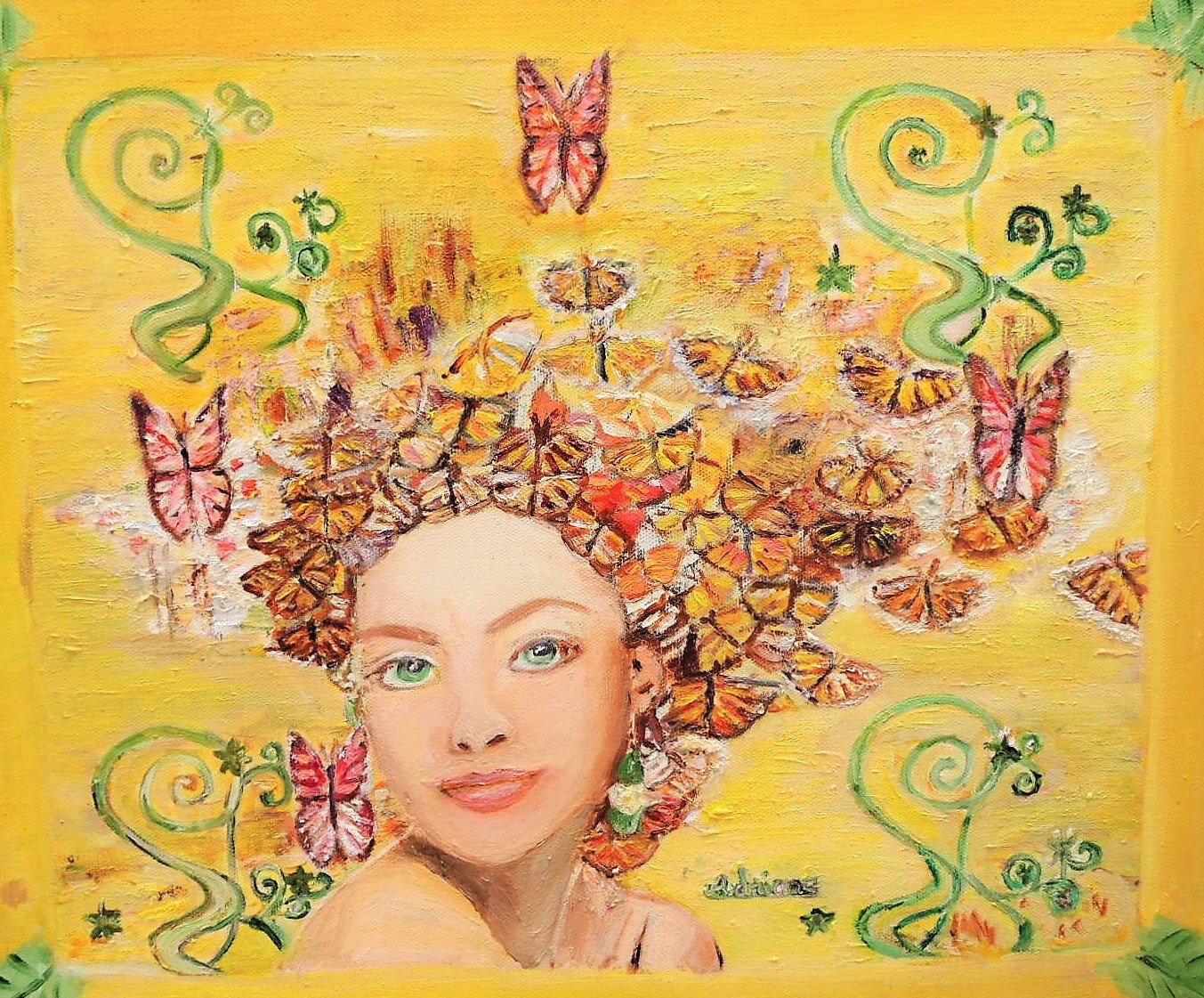 Adrienne Ferrando - La femme aux papillons