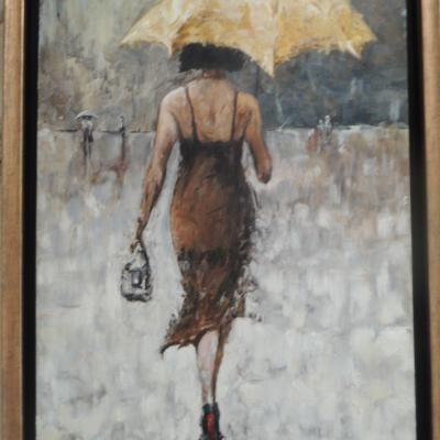 Femme au parapluie