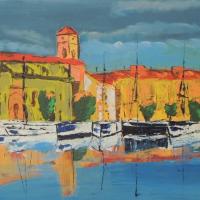 Crepuscule dans le port de La Ciotat - Claude Gonon
