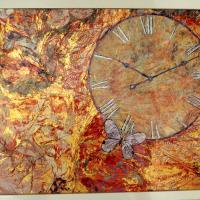 Marie-Josee Pellegrin - L'horloge (collage)