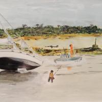 Marie-Josee Pellegrin - Marée basse - aquarelle