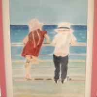 Pascale Portail - contemplation marine - pastel