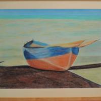 Pascale Portail - la Barque (pastel)